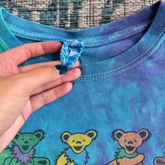Vintage Grateful Dead Dancing Bears Tie-Dye T-Shirt‎ - Picture 9 of 10